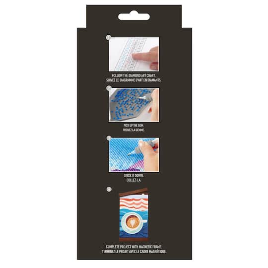 5" x 7" Gourmet Coffee Diamond Art Kit with Wooden Frames by Make Market®